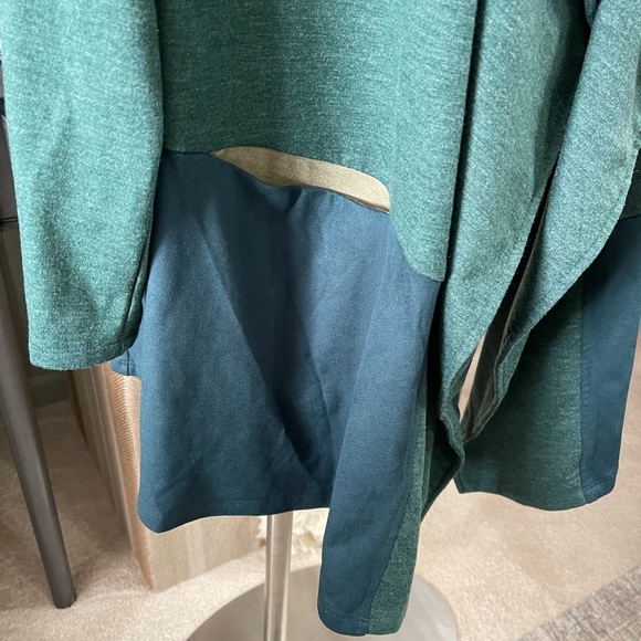 LOGO by Lori Goldstein Teal Lounge Cardigan - Picture 3 of 8